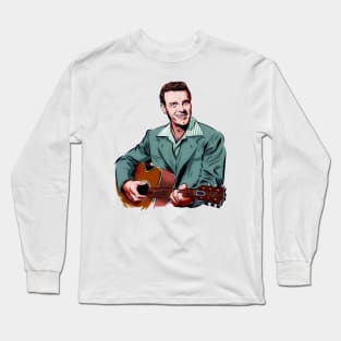 Eddy Arnold - An illustration by Paul Cemmick Long Sleeve T-Shirt